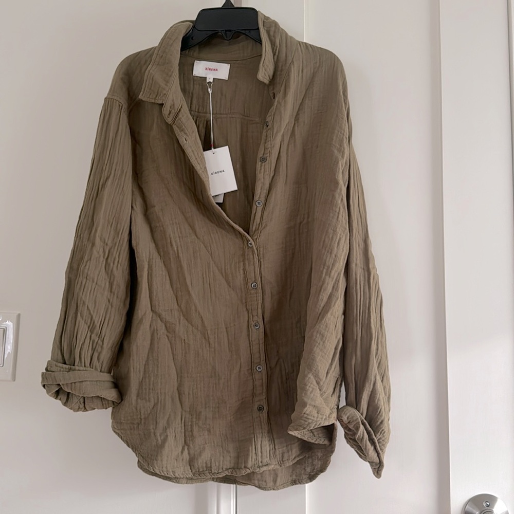 Xirena top sage green from Fred Segal